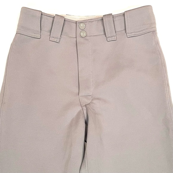 Easton Grey Adjustable Length Open Hem Baseball Uniform Pants Boys XL GUC - Picture 2 of 8